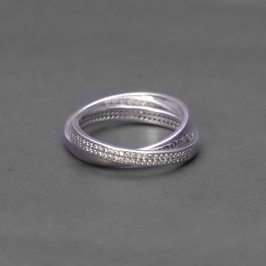 Double Band Silver Ring