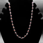 Dainty Silver Ball Link Necklace