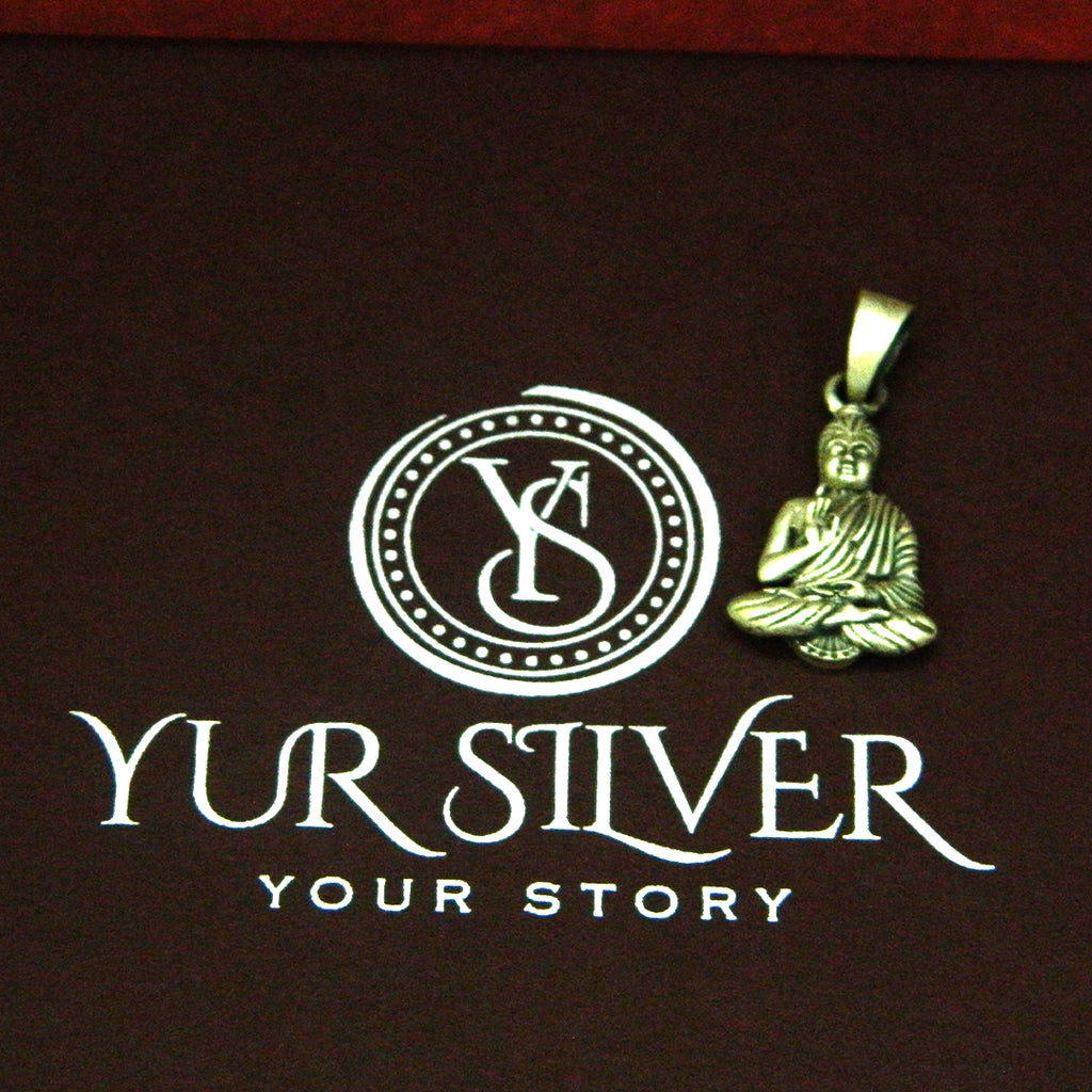 YurSilver Meditative Buddha Pendant