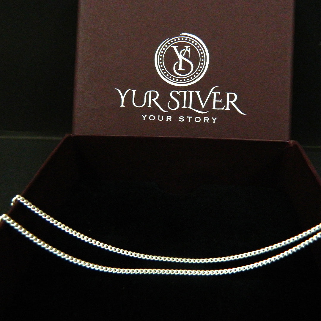 Mini Ball Bead Chain in 925 Sterling Silver