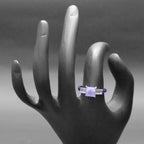 Light Purple Gemstone Silver Ring