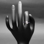 Star and Moon Silver Ring