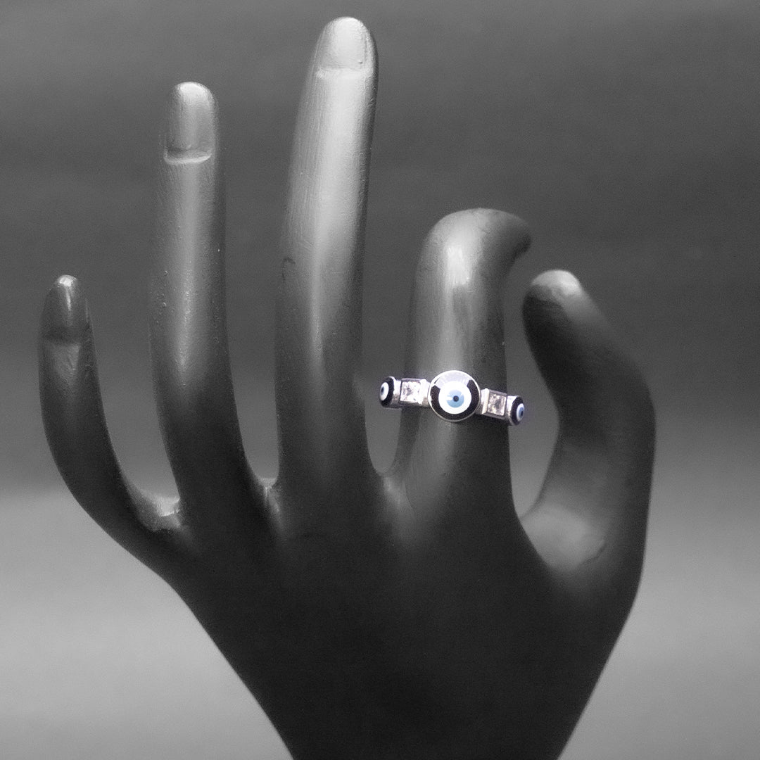 Evil Eye Silver Ring