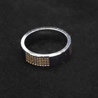 Textured Silver Band Ring