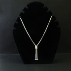 Box Link Tassel Knot Necklace