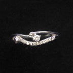 Twisted Solitaire CZ Ring