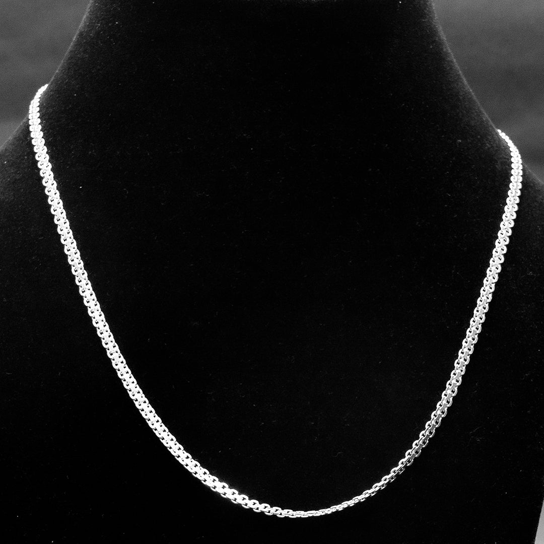 Minimal Silver Rope Chain Necklace