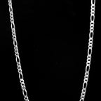Silver Figaro Link Chain Necklace