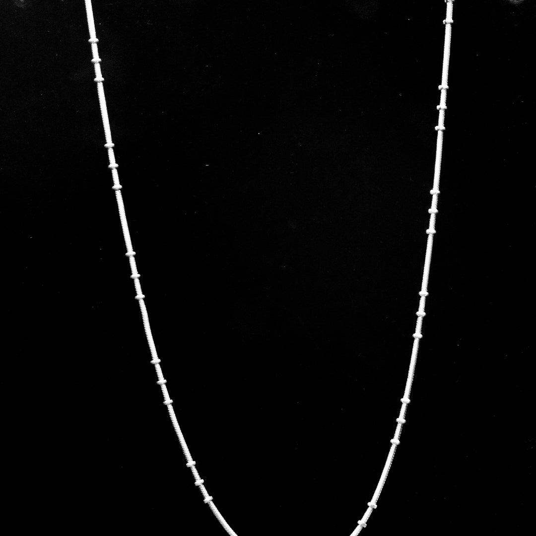 Minimal Silver Box Chain Necklace