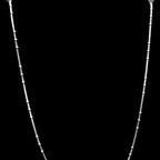Simple Sterling Silver Sleek Chain Necklace for Her