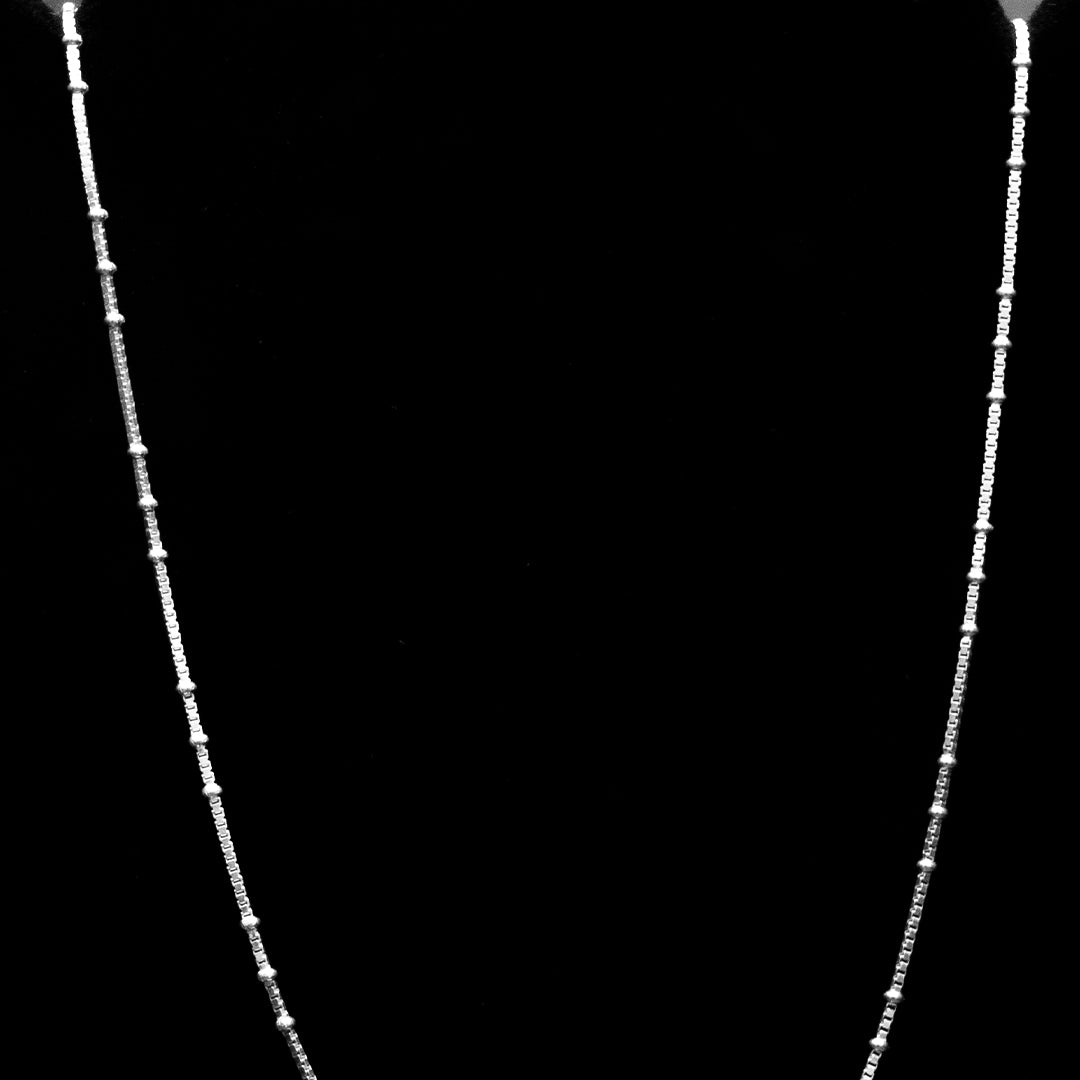 Simple Sterling Silver Sleek Chain Necklace for Her