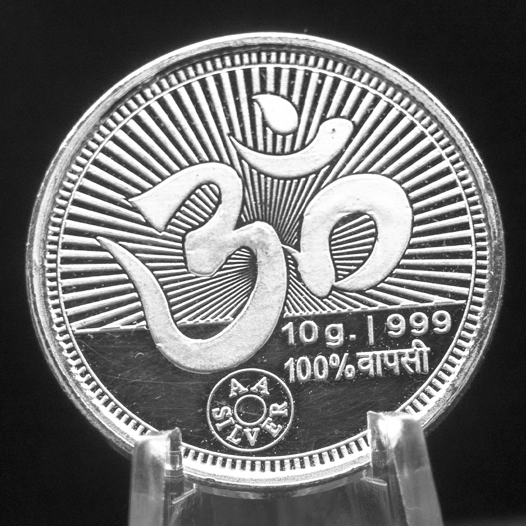 Om Symbol Pure Silver Coin
