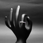 Sparkling Bow Silver Ring