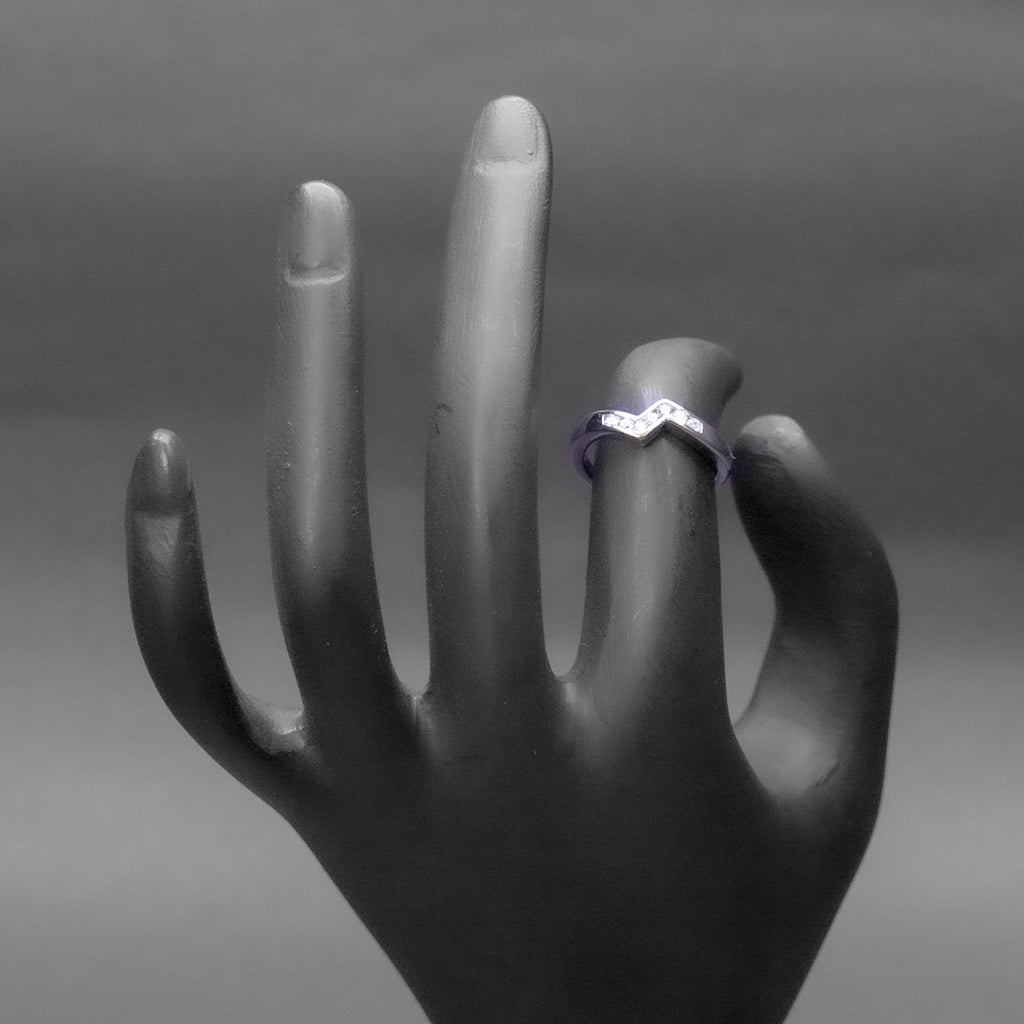 Chevron Silver Ring