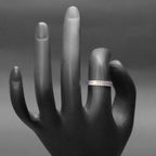 Half Eternity Silver Band Ring