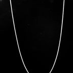 Sleek Italian Silver Chain Necklace