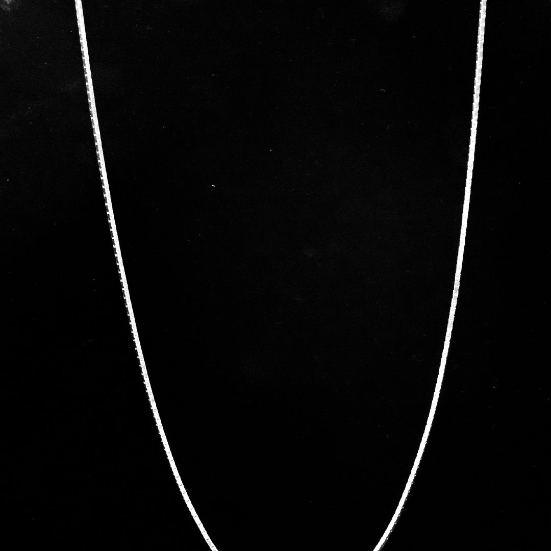Sleek Italian Silver Chain Necklace