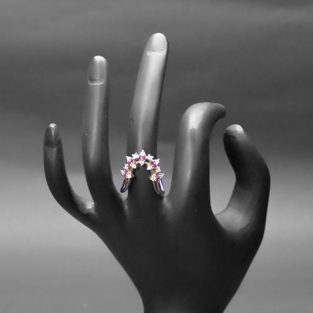 Blossom Arc silver  Ring