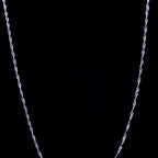 925 Sterling Silver Twisted Rope Chain Necklace