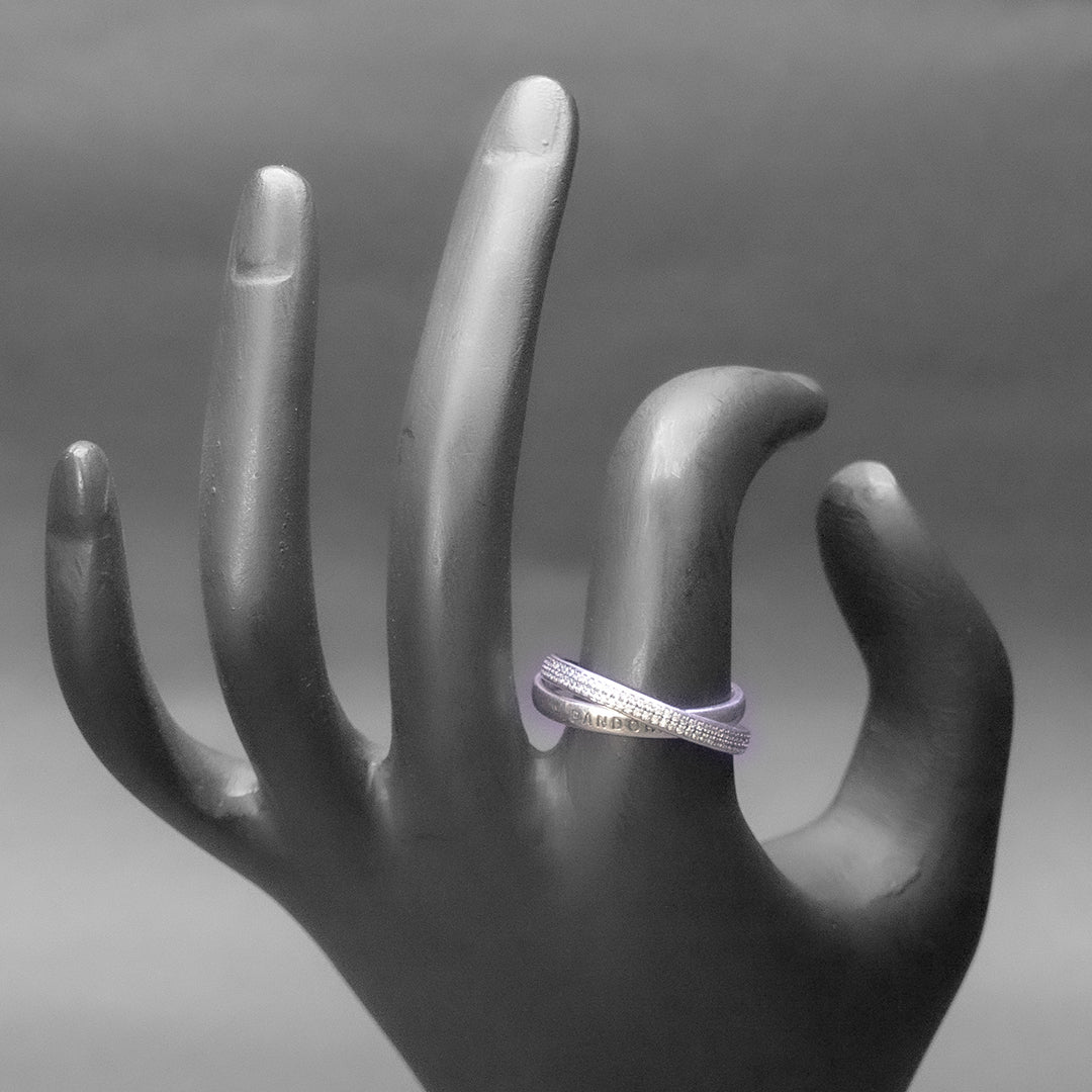 Double Band Silver Ring