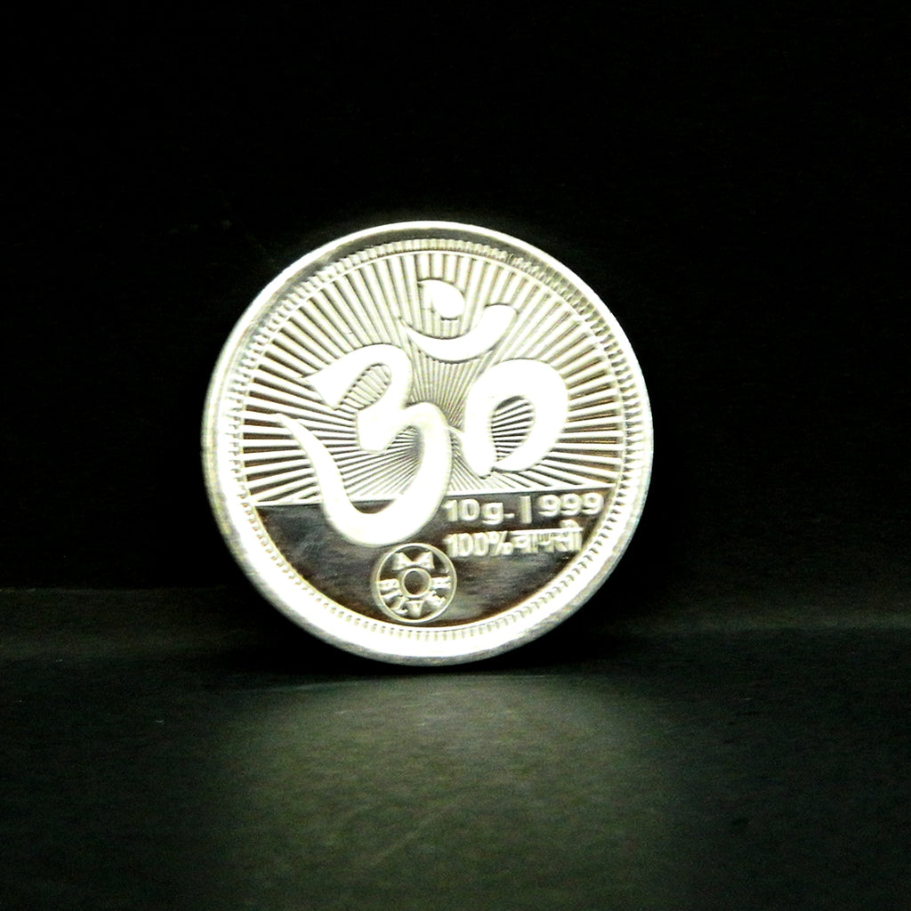 Sacred Om 999 Pure Silver Coin