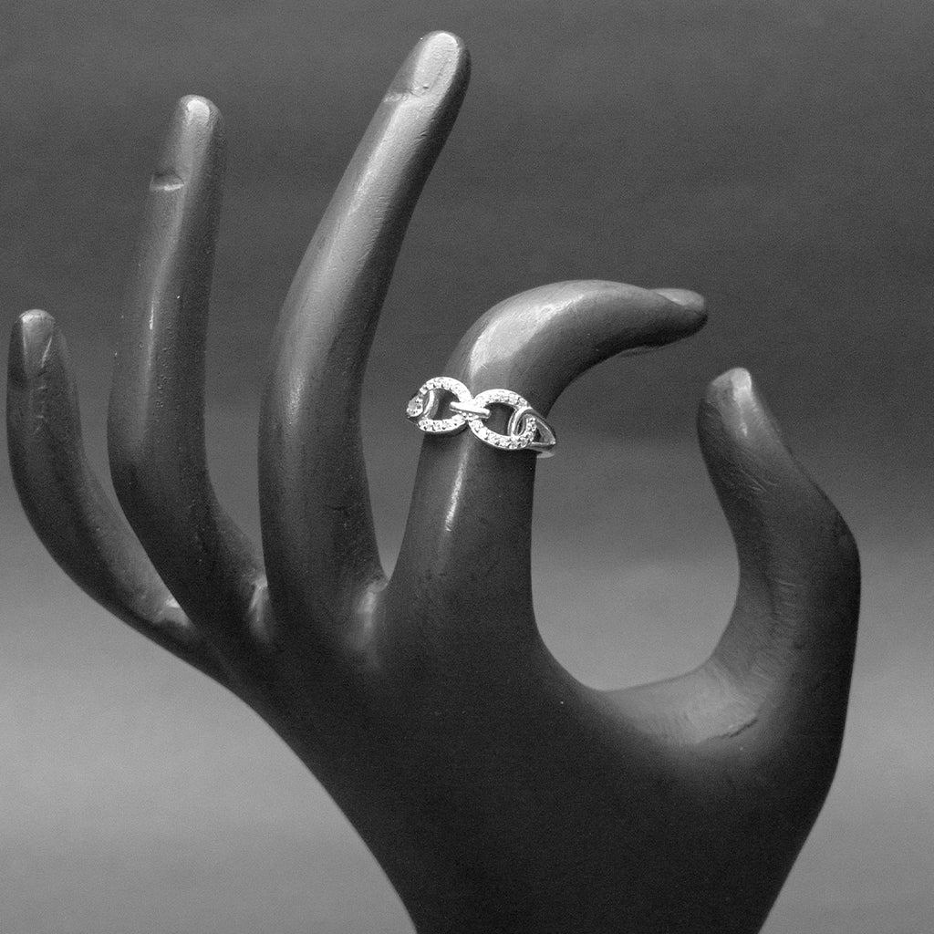925 Sterling Silver Infinity  Ring