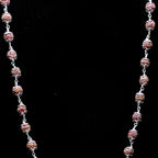Dainty Silver Ball Link Necklace