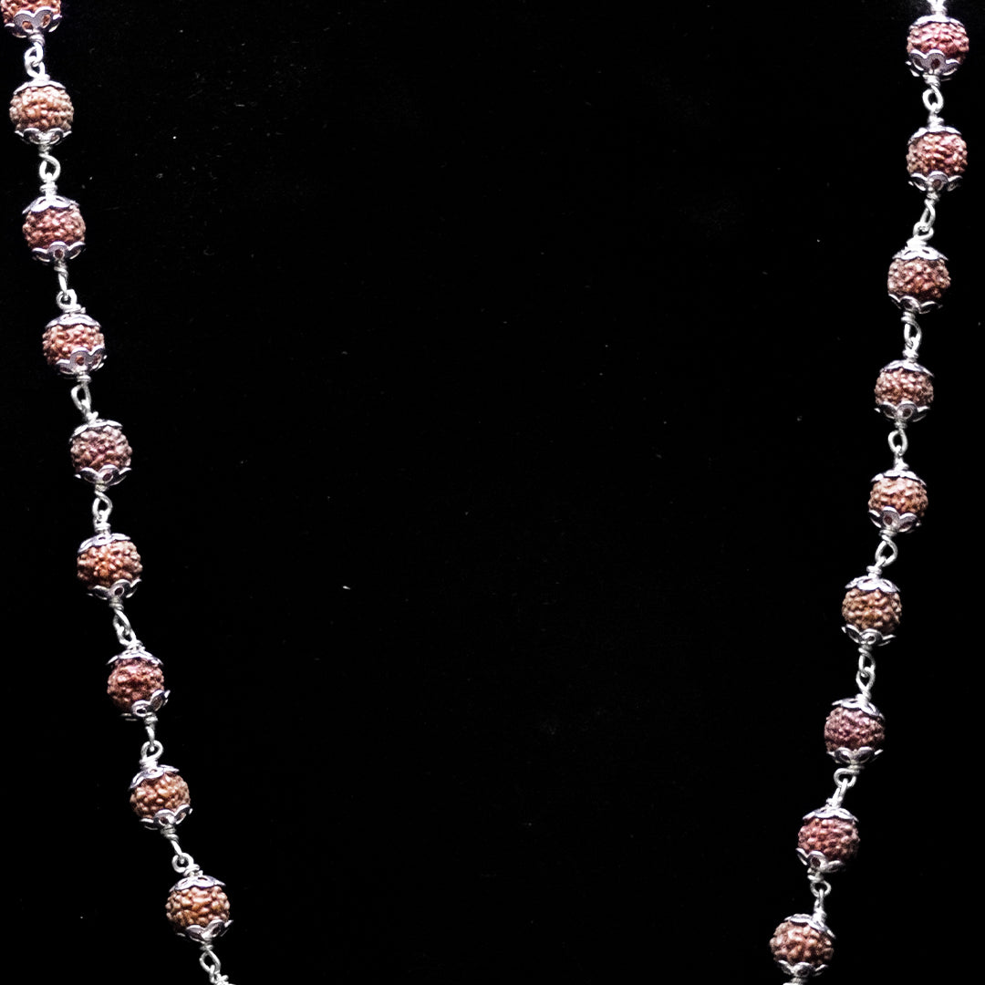 Dainty Silver Ball Link Necklace