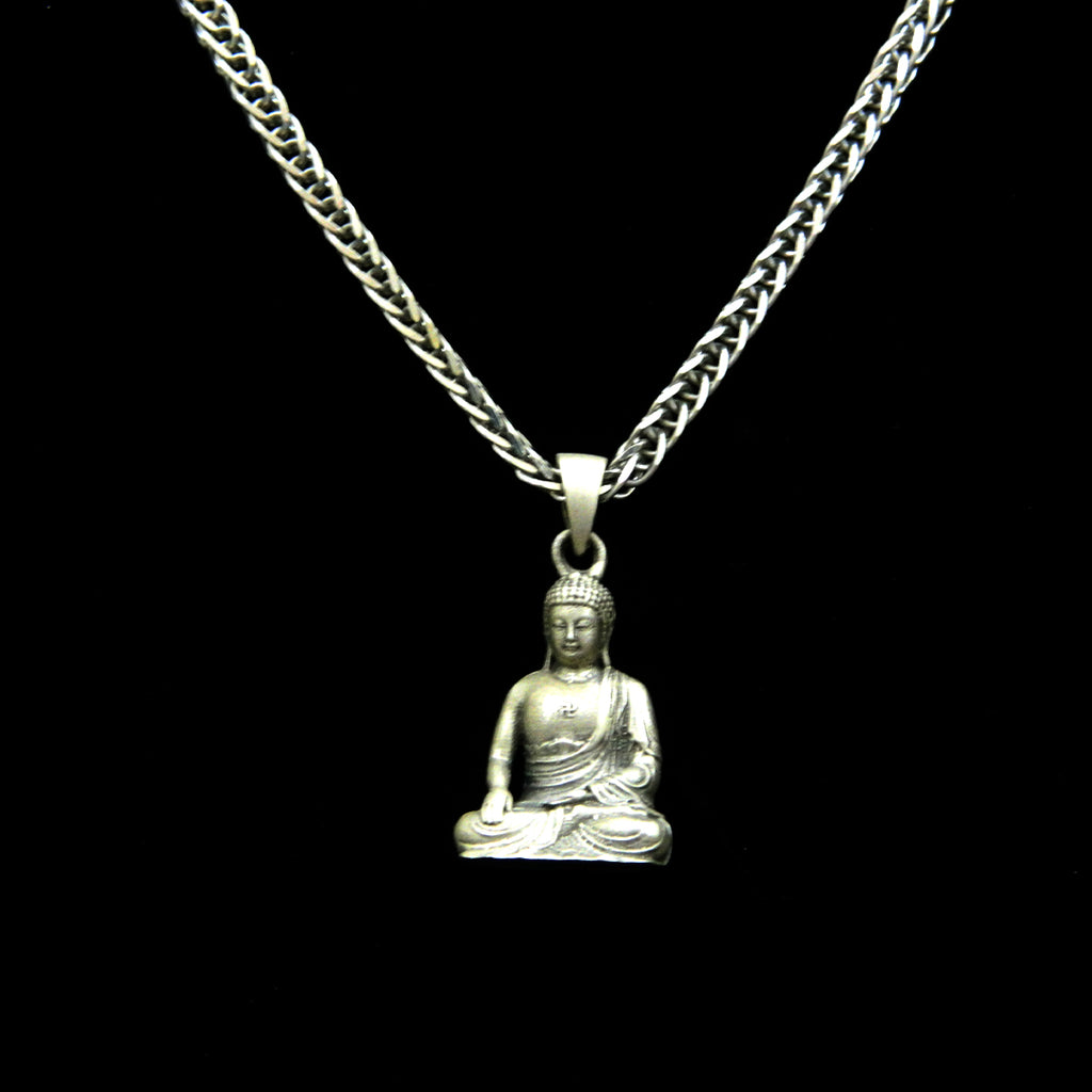 YurSilver Wisdom Buddha Profile Pendant