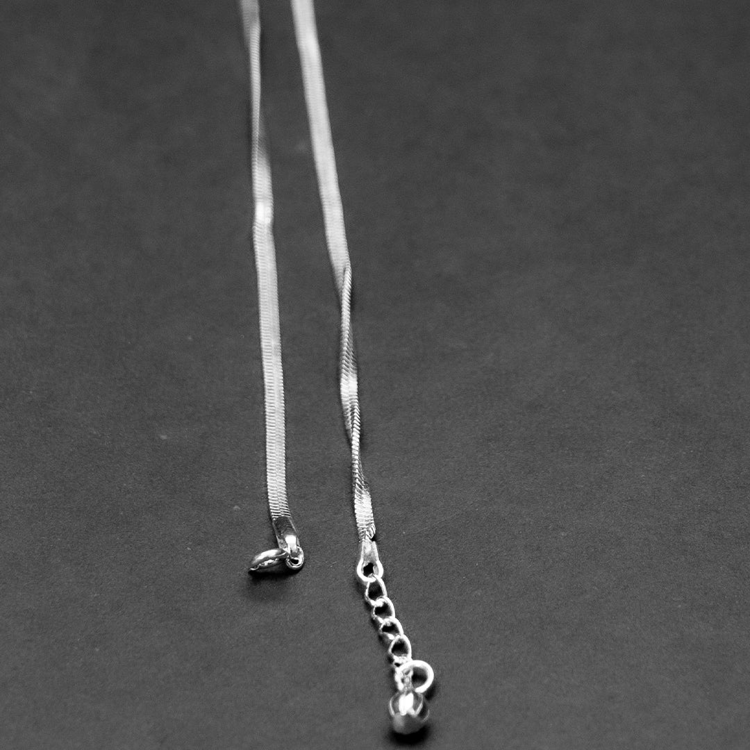 Classic Minimal Sterling Silver Snake Chain Anklet