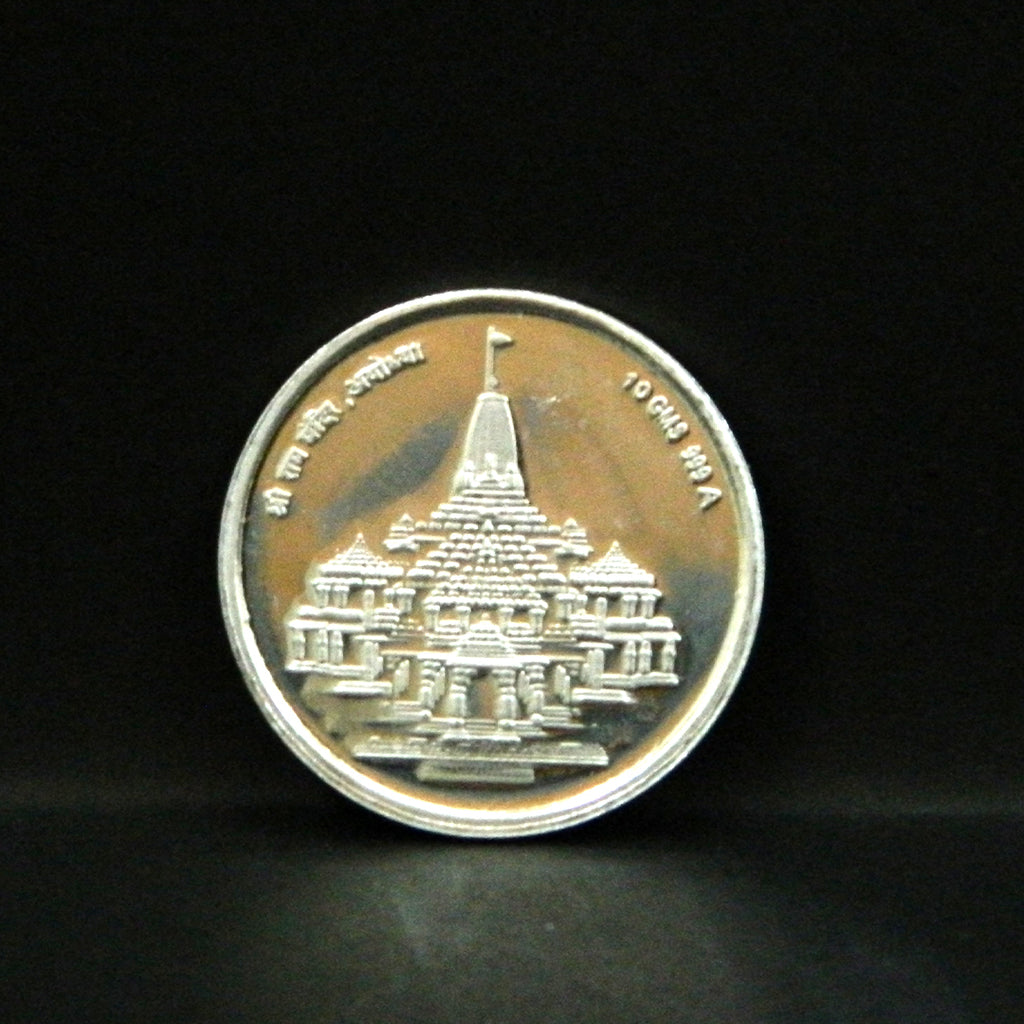 Ram Mandir Ayodhya 999 Pure Silver Coin