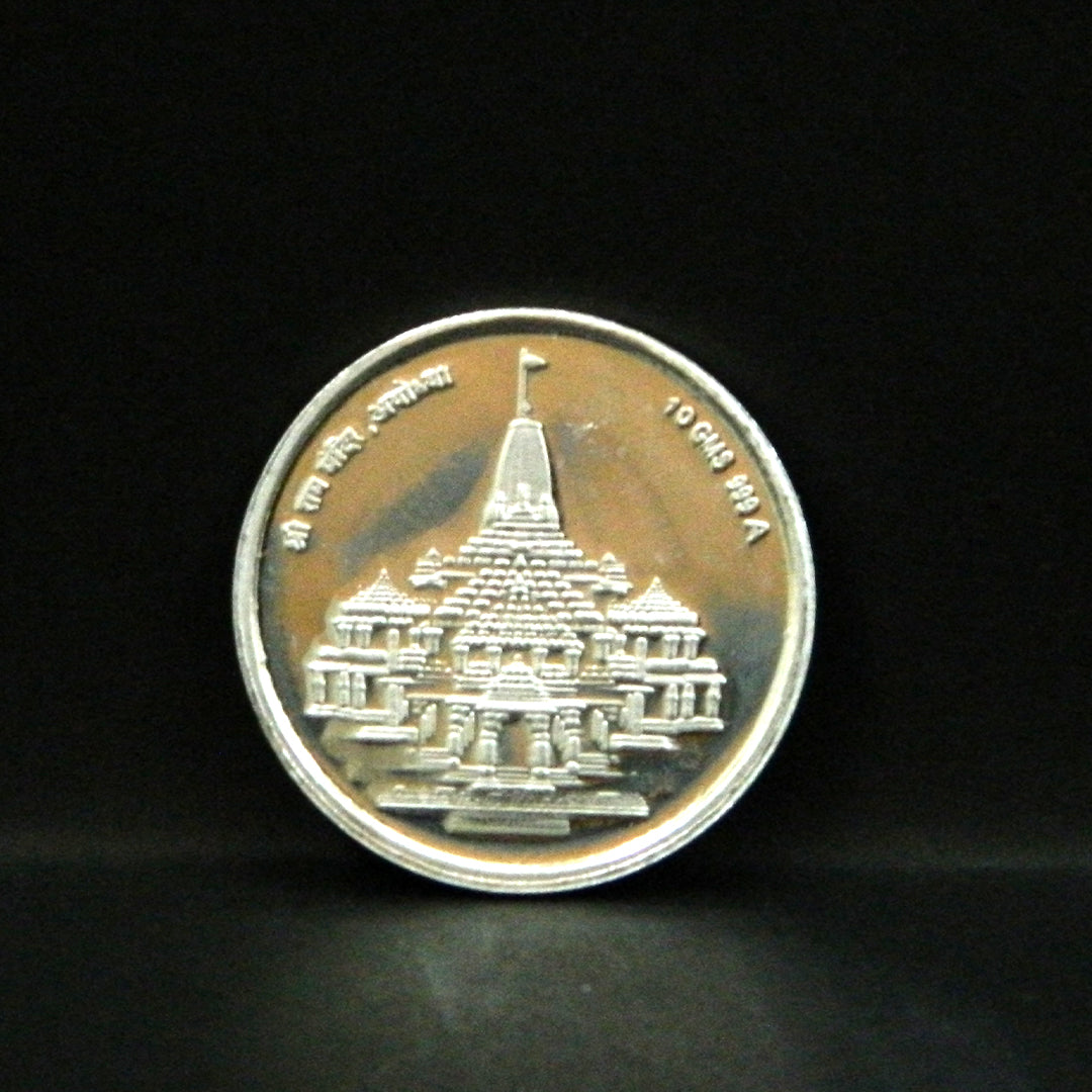 Ram Mandir Ayodhya 999 Pure Silver Coin
