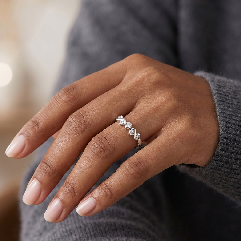 Engraved Signature Silver Band
