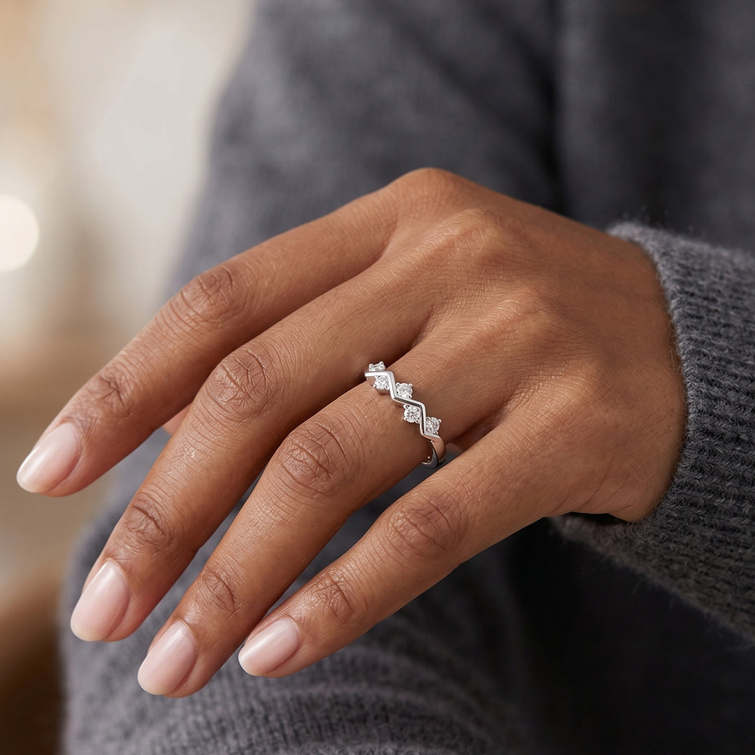 Engraved Signature Silver Band