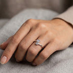 Star and Moon Silver Ring