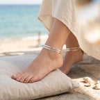 925 sterling silver snake Anklet for Women
