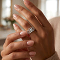 Heart Crown Silver Ring
