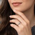 Double Heart Silver Ring Silver ring