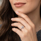 Double Heart Silver Ring Silver ring