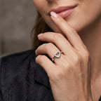 925 Sterling Silver Heart Solitaire Ring