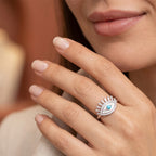 Evil Eye Silver Ring