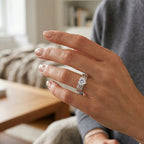 Double Row Solitaire CZ Ring