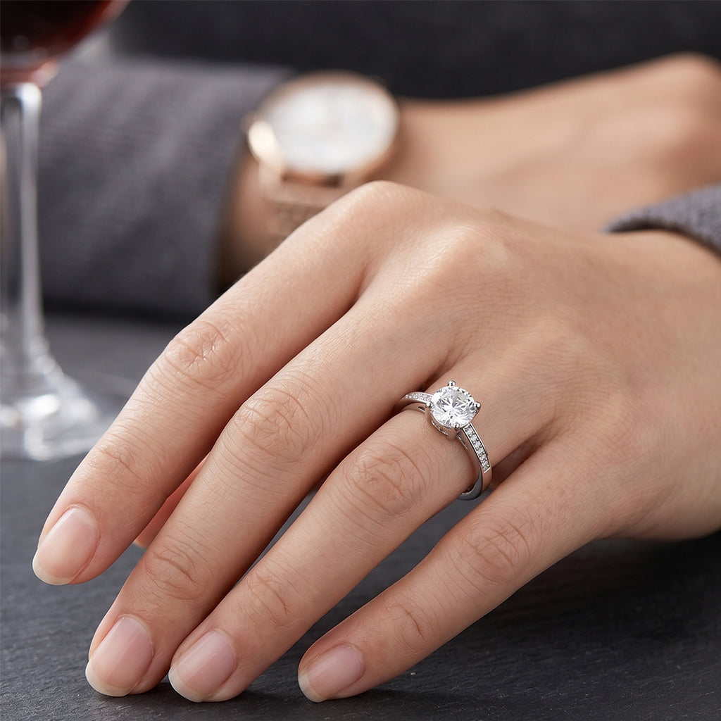 925 Sterling Silver Classic Solitaire CZ