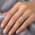 Circle Stone 925 Sterling Silver Ring