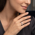 Sparkling Bow Silver Ring