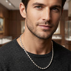Classic Silver Pearl Chain