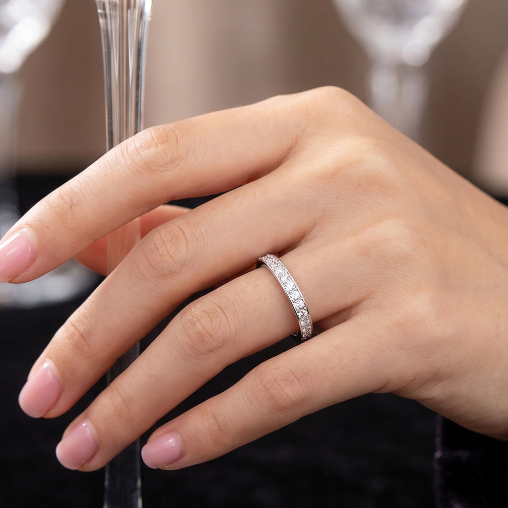 Sterling Silver Halo Statement Ring
