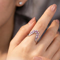 Blossom Arc silver  Ring