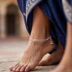 Classic Minimal Sterling Silver Snake Chain Anklet
