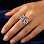 Minimalist Open Cuff Pave Ring